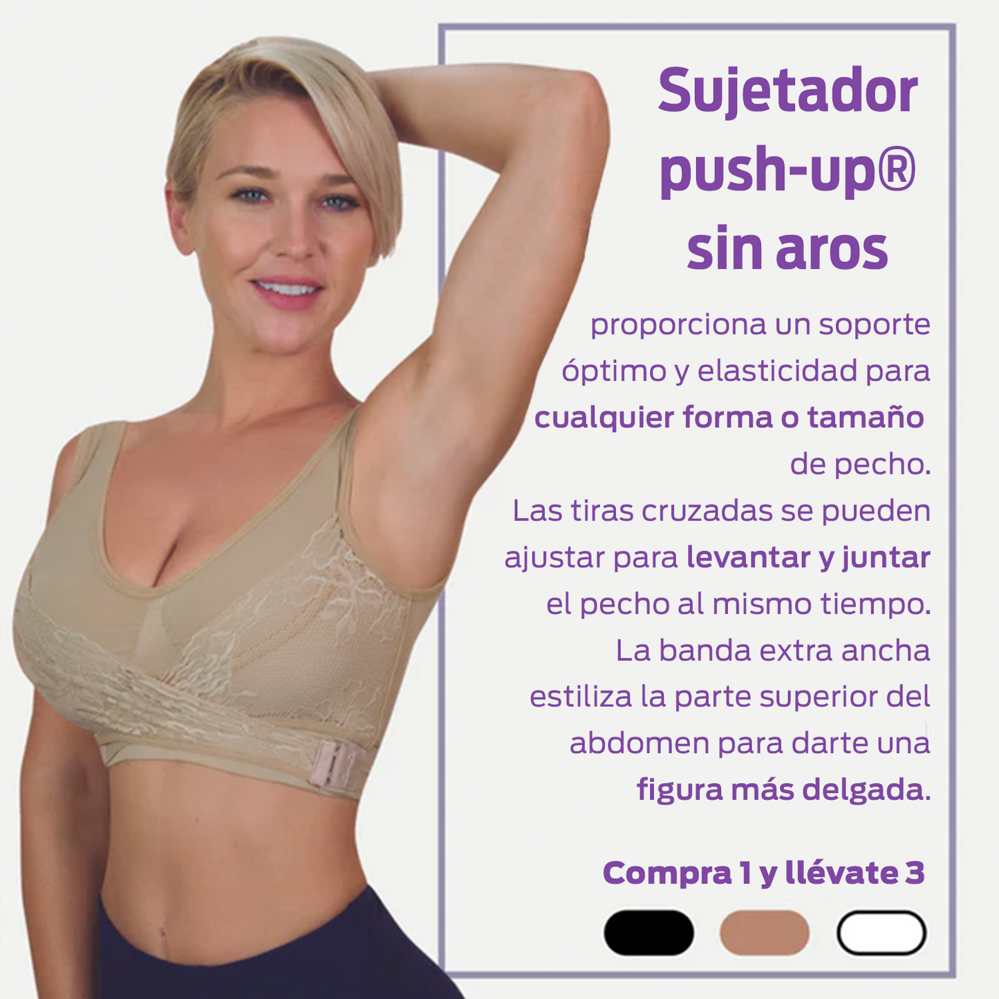 🎁Último día: Compra 1 y llévate 3🔥Sujetador superreafirmante | Sujetador push-up sin aros
