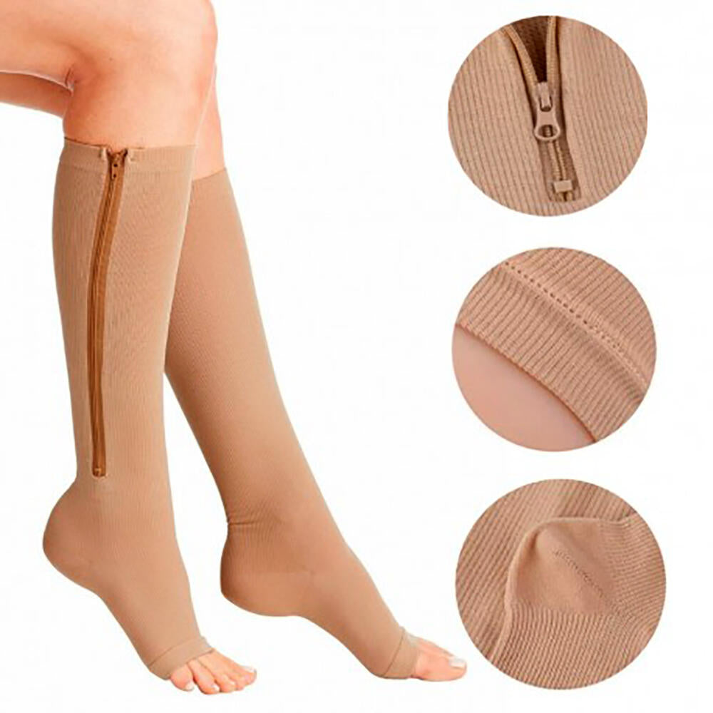 Medias De Compresión Con Cremallera
